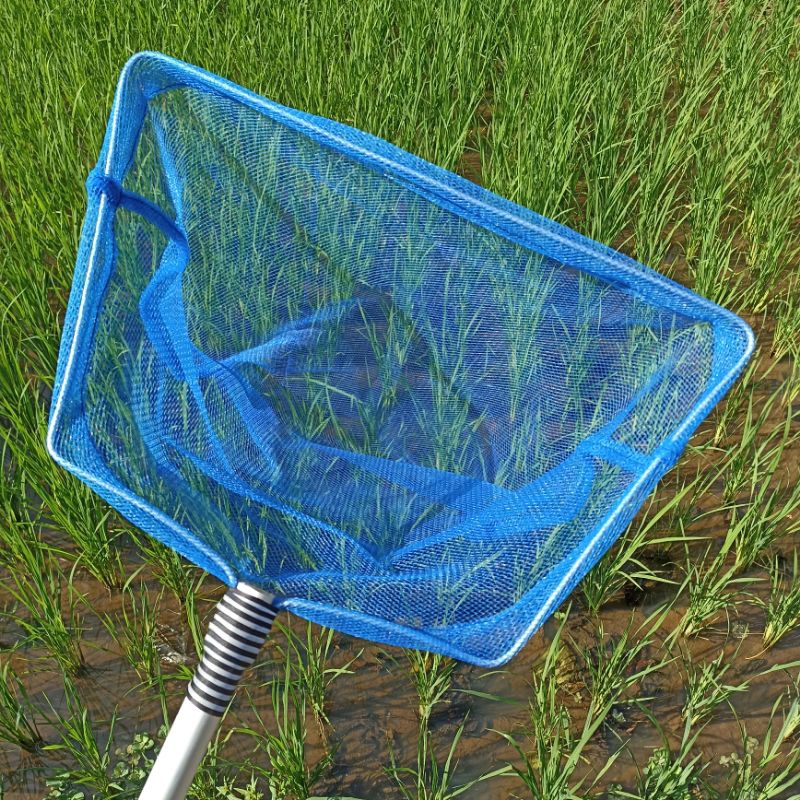 RK SEROK SEROKAN IKAN 40 cm KAIN JARING lambit gagang ALUMINIUM JENTIK