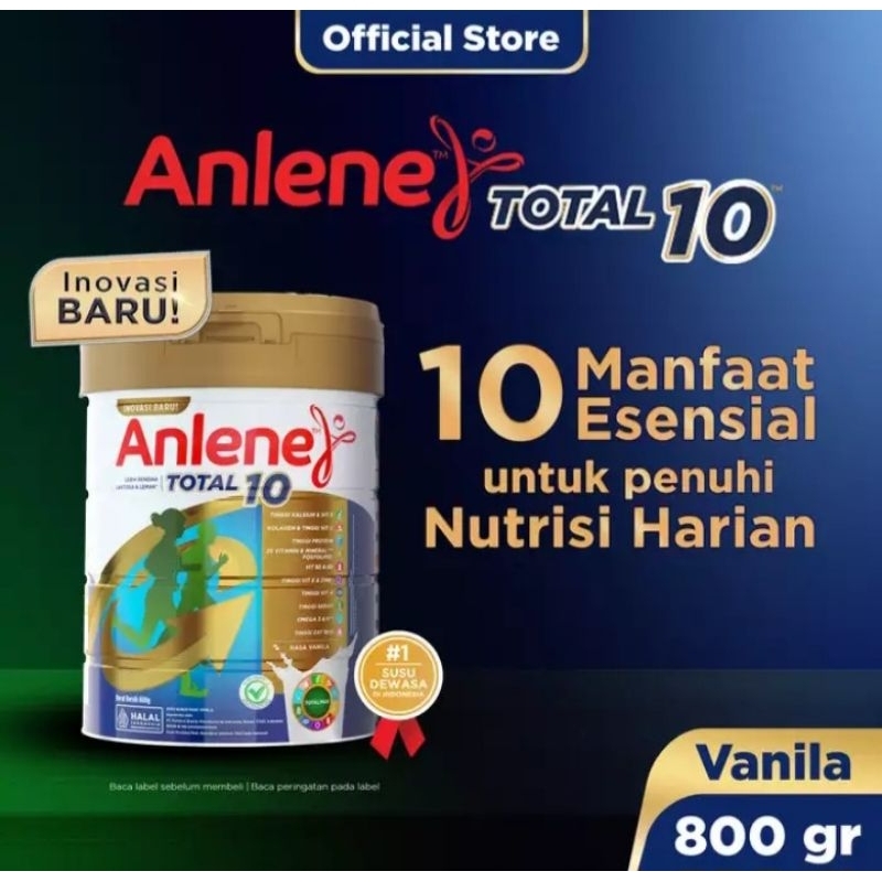 

ANLENE Total 10 Susu Bubuk Dewasa Vanilla 800gr