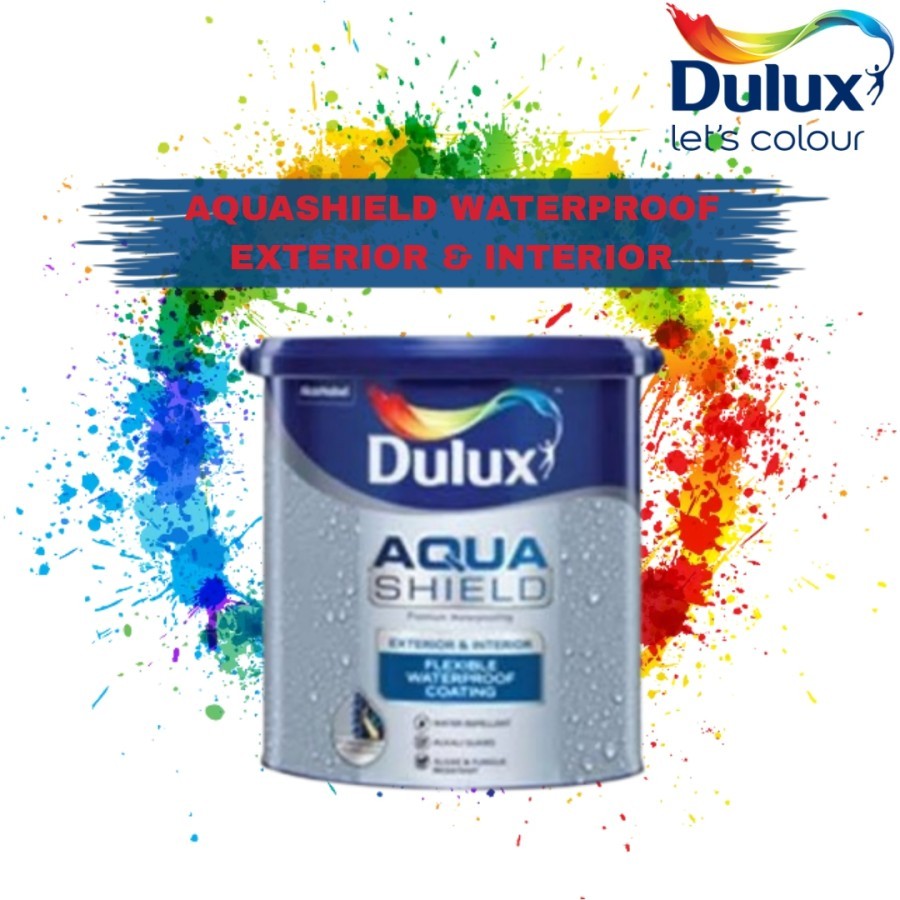 CAT TEMBOK DULUX AQUASHIELD EXTERIOR / CAT DULUX AQUASHIELD WATERPROOF 4KG