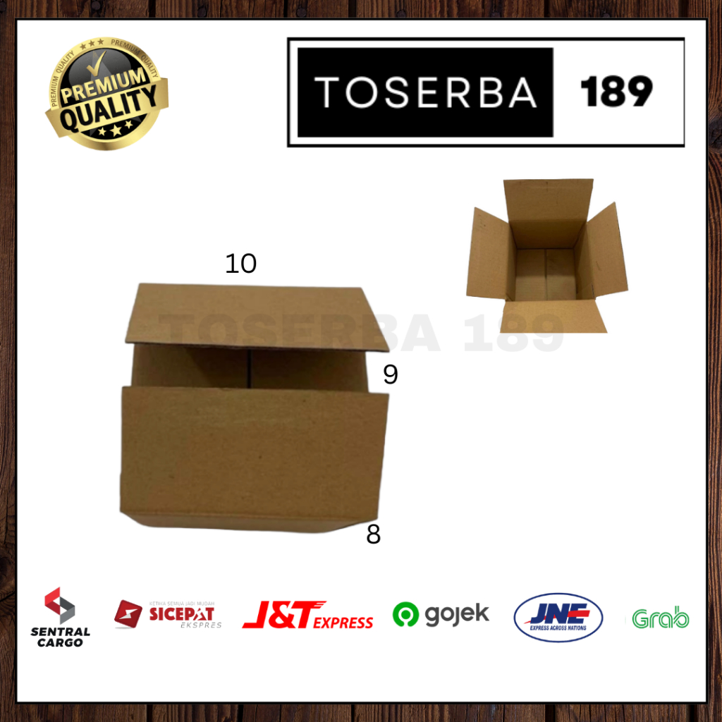 

Kotak kardus box packing uk 10x9x8 SHEET POLOS
