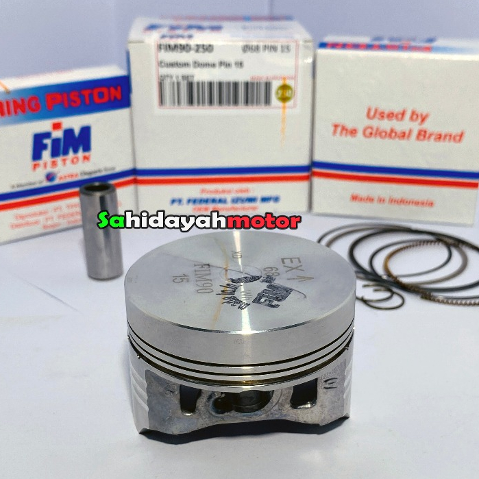 Seher Piston FIM 61 62 63 64 65 65.5 66 66.5 68 70 71 72 73 74 75 76 Pin 15 Custom Mentah
