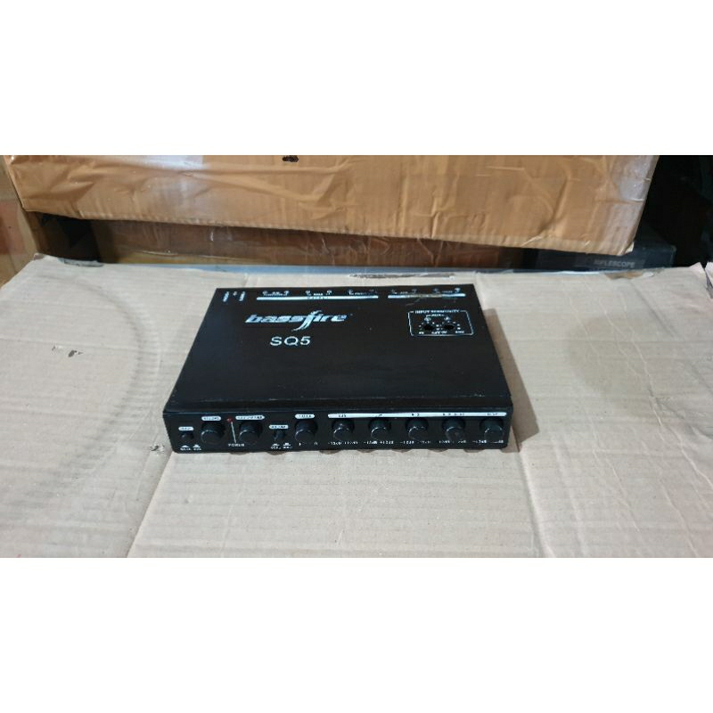preamp parametric equalizer 5band bassfire SQ-5 second normal siap pakai