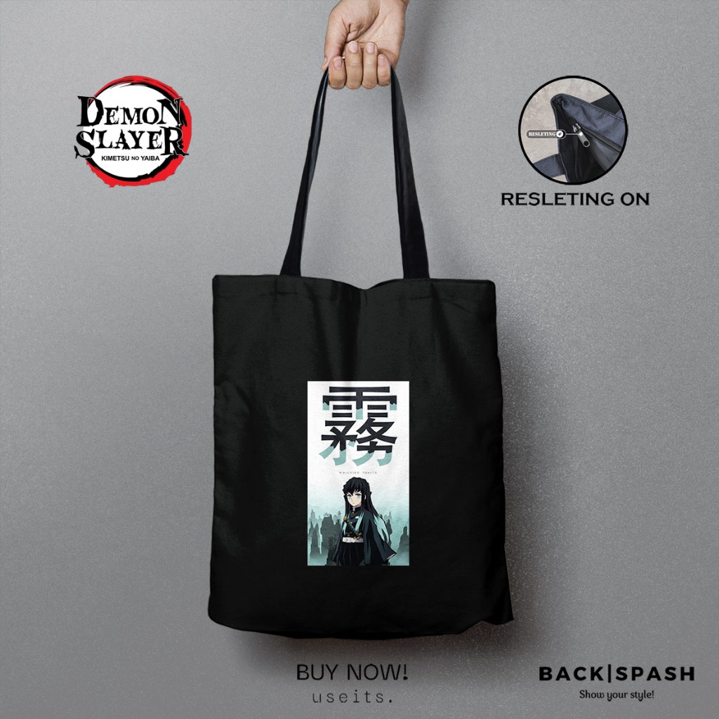 Totebag Demon Slayer - Totebag Tas Anime Kimetsu No Yaiba THD