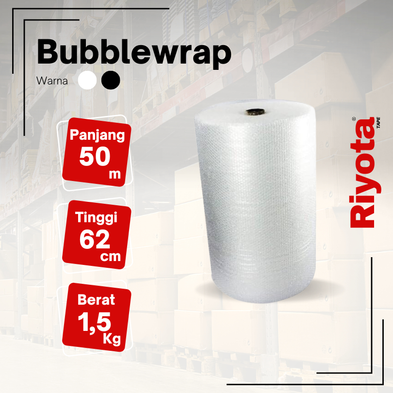 

Bubblewrap Core Ekonomis 125cm x 50m x 2,4kg