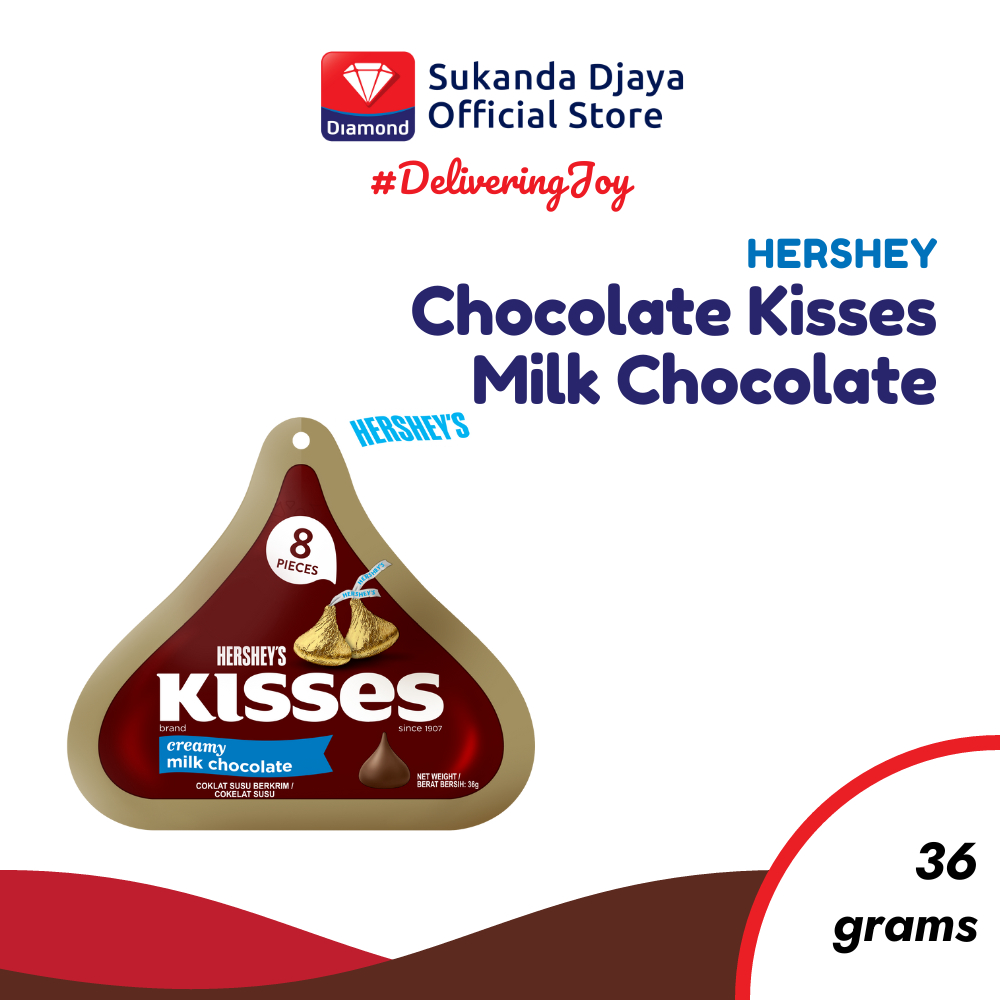 

Hershey's Chocolate Kisses Creamy Milk / Coklat Susu 36 Gr