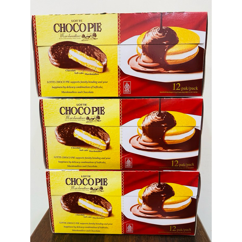 

LOTTE CHOCOPIE COKELAT/KEJU 1 BOX ISI 12