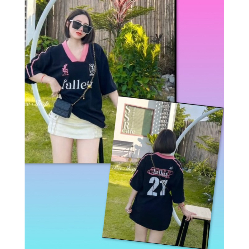 Kaos Over Size FLOWER / kaos Fallett import bangkok (Ready)