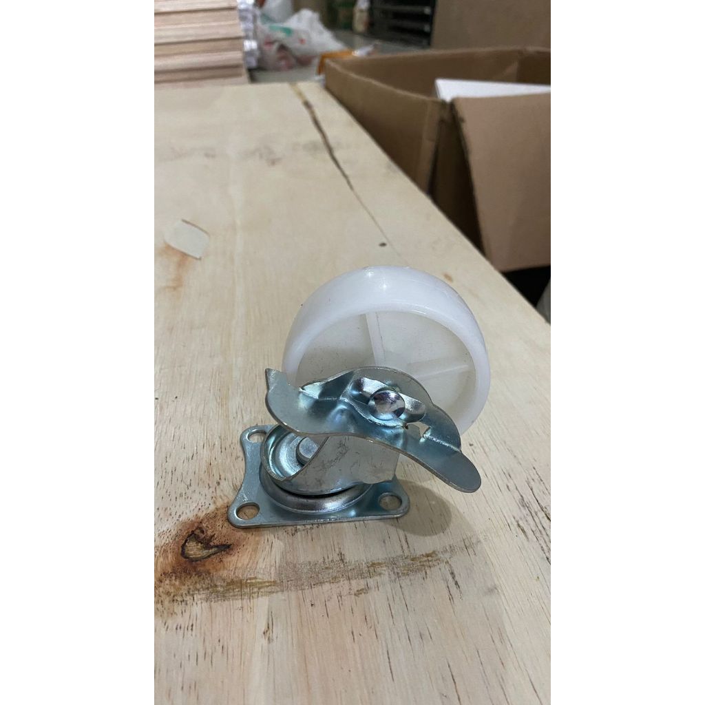 Roda Nylon Putih / Roda Kastor / Roda Troly  Kualitas Super Nylon KS PER PCS