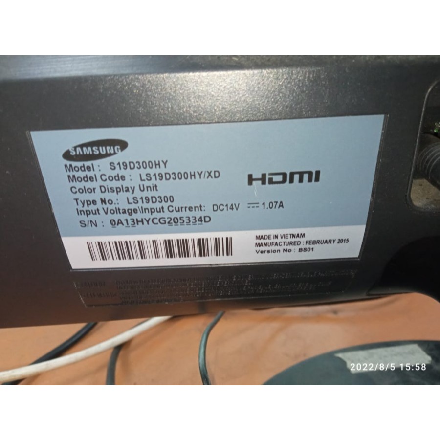 Adaptor Charger LCD LED monitor Samsung LS19D300 Original Murah