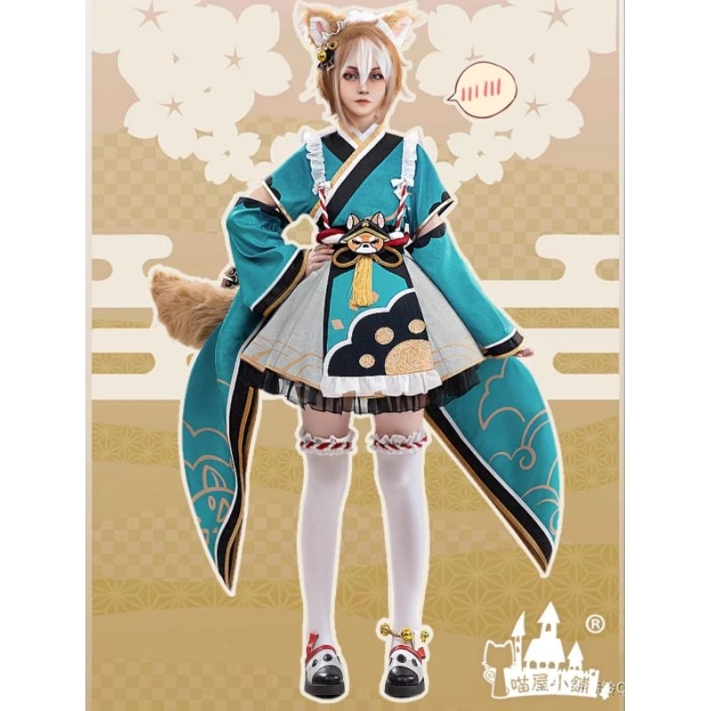 [ READY STOCK ] Gorou Maid Brand Miaowucos Cosplay Kostum Genshin Impact High Quality
