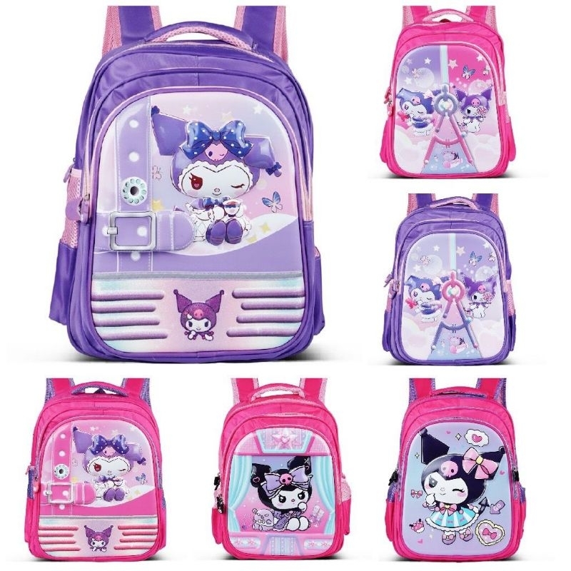 TAS RANSEL SEKOLAH ANAK 3D SANRIO KUROMI MELODY KAPTEN AMERICA MARVEL CEWEK COWOK