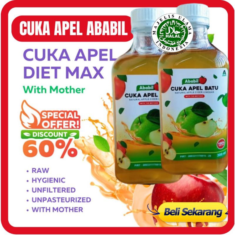 

[ ] ABABIL - CUKA APEL BATU ABABIL 300 ML CUKA APEL UTUH 100% MURNI CUKA APEL APPLE CIDER VINEGAR