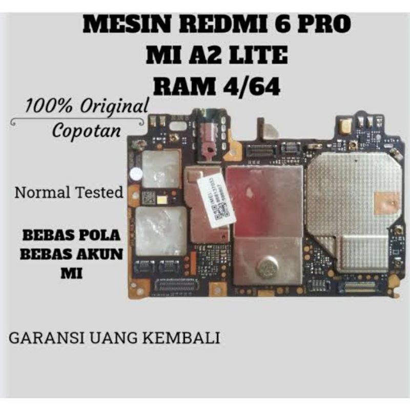 mesin xiomi mi a2 lite kondisi 100℅ normal