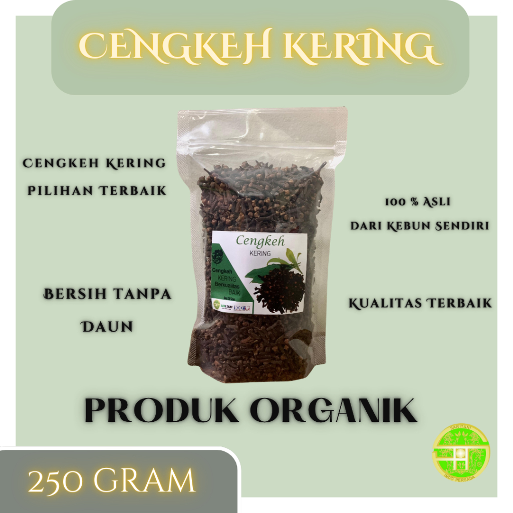 

Cengkeh Kering Utuh Best Quality Rempah Tradisional Berat 250gr