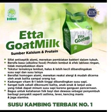 

susu kambing etta goldmilk HNI penambah berat badan