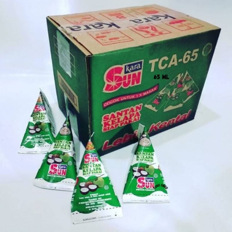 

Santan Kelapa siap pakai Sun kara 65 Ml