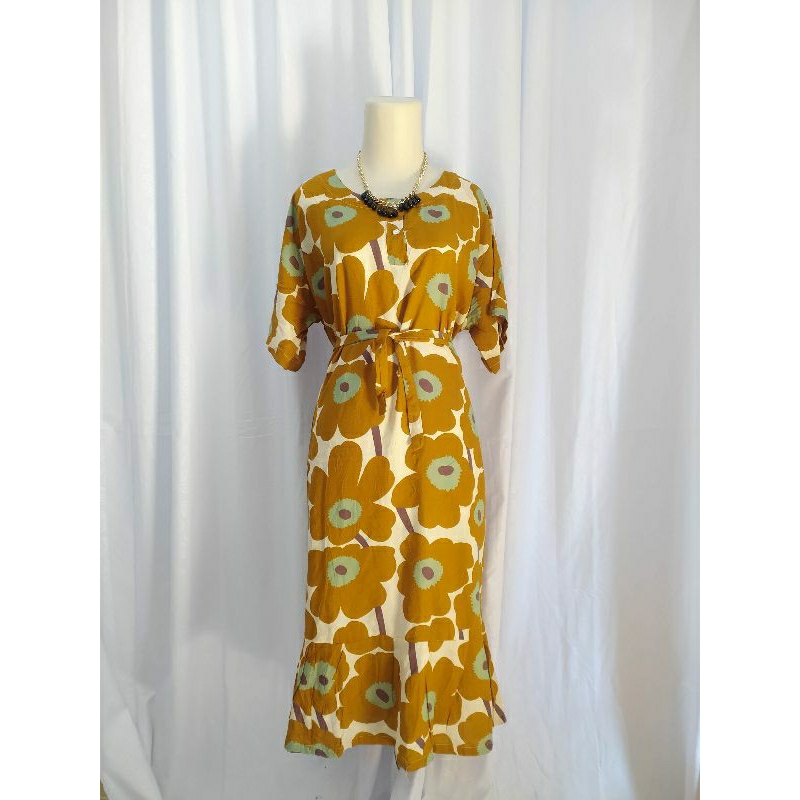 [ JUMBO ADA ] Daster Ruffle Tali Samping Kekinian Viral Katun Rayon Viscose Premium Adem Busui Bumil