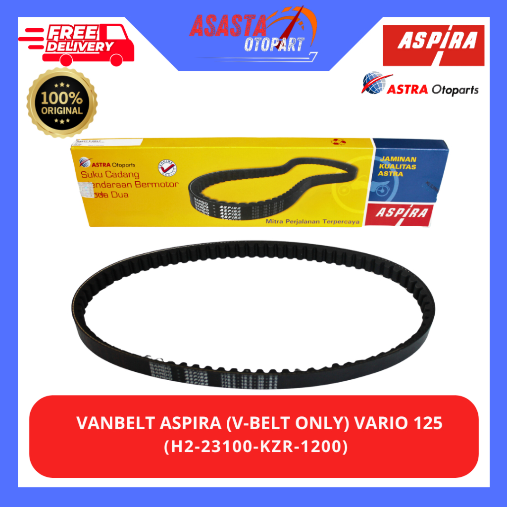 VANBELT ASPIRA / V-BELT ASPIRA ASTRA (V-BELT ONLY) VARIO 125 FI ORIGINAL 100%