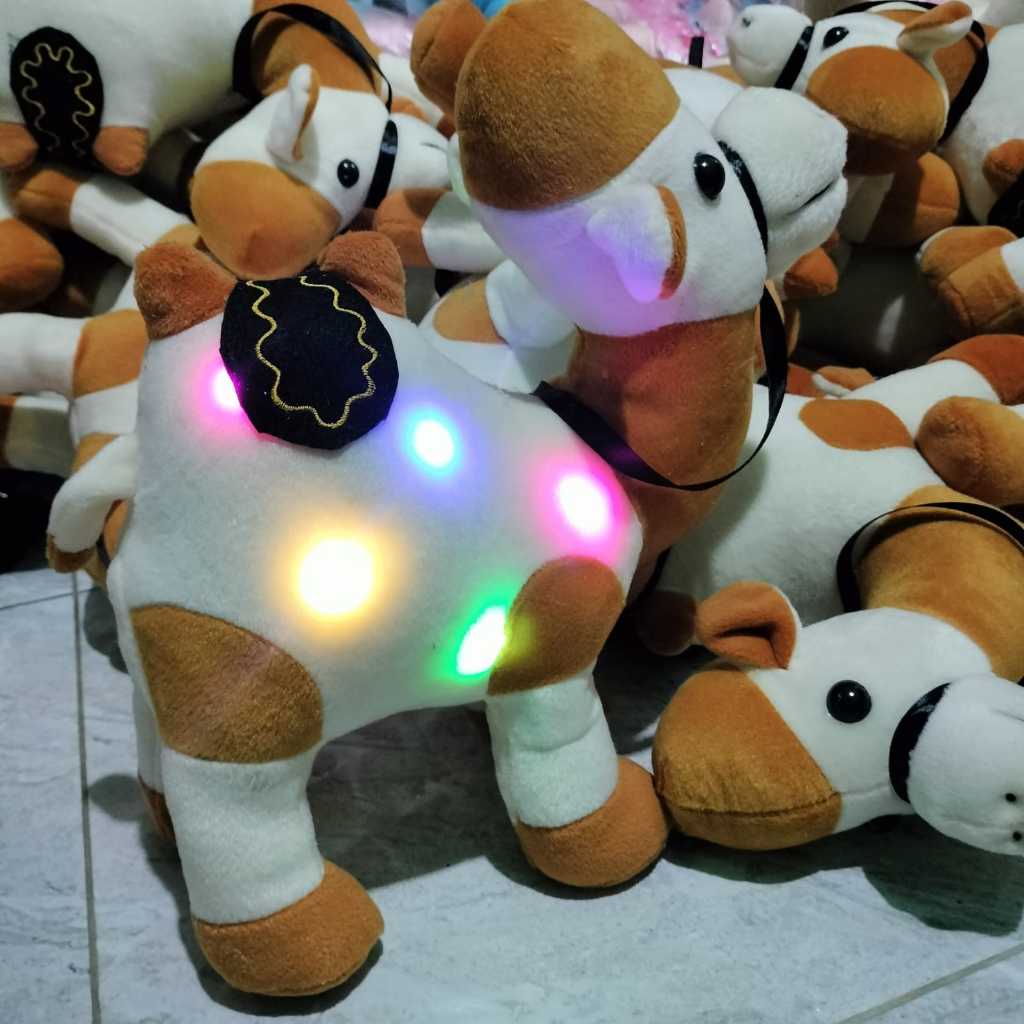 Boneka unta kopiah lucu ukuran L besar//boneka comel (bisa pakai lampu led)
