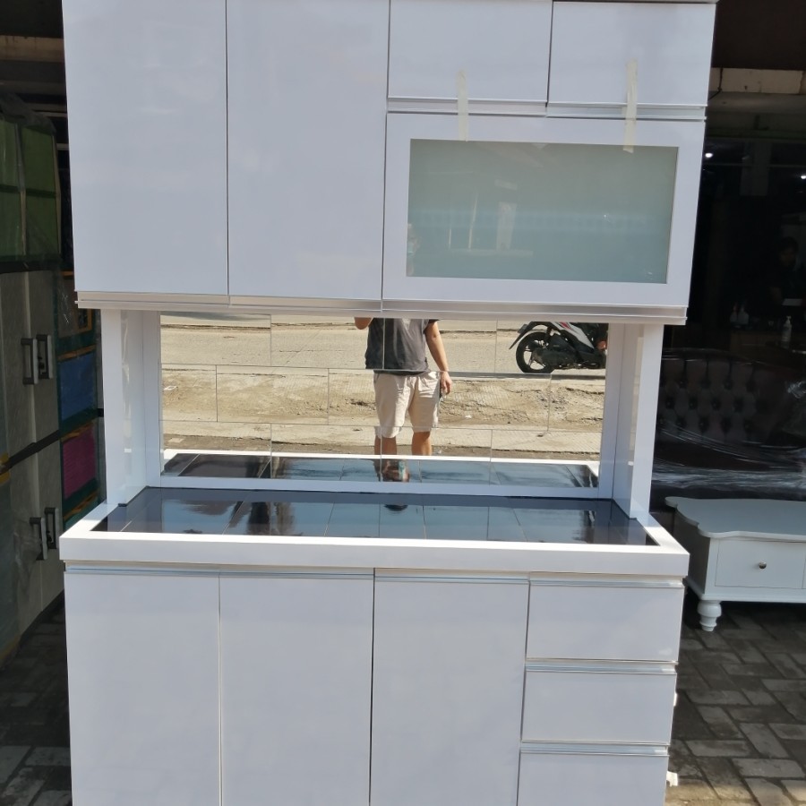 Lemari sayur 4 pintu HPL blokteak 18mm