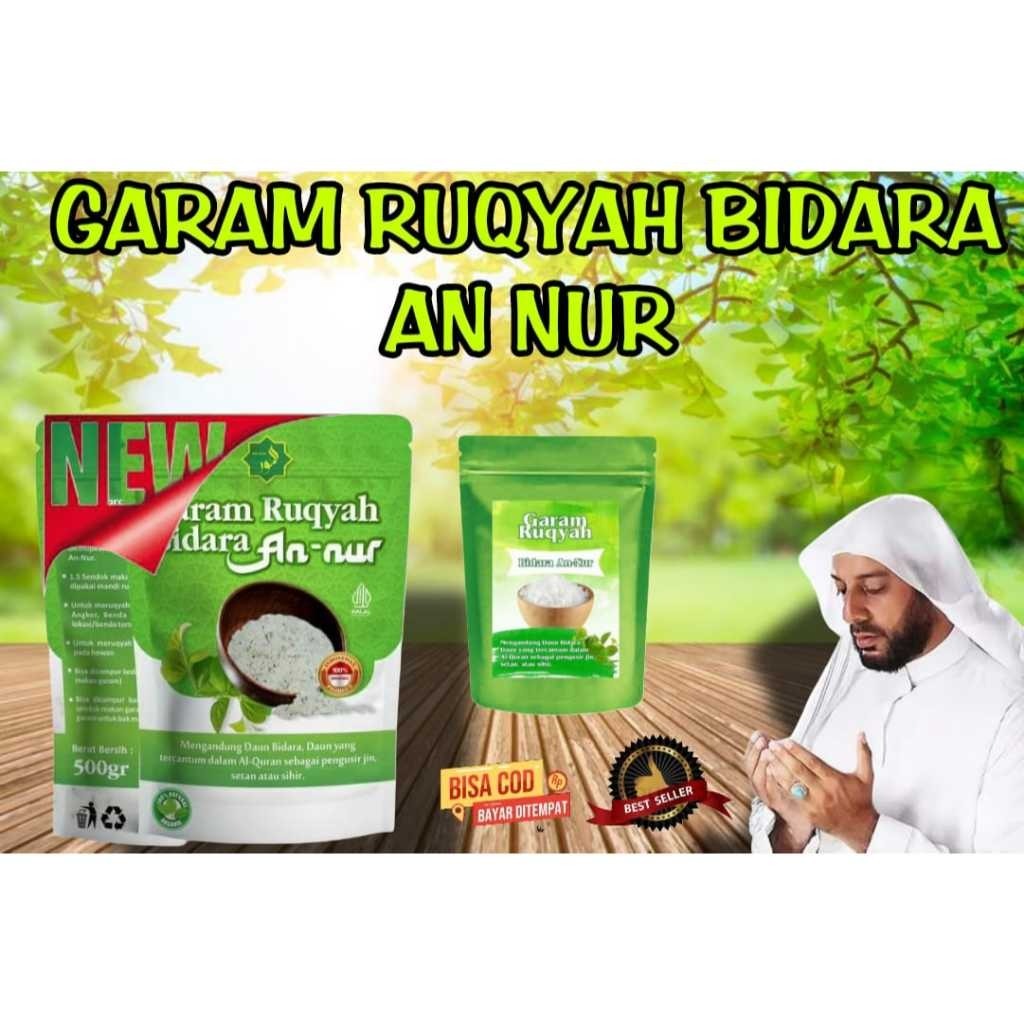 

Garam RUQYAH BIDARA AN,NUR 500gr Media penaangkal Jin dan sihir.