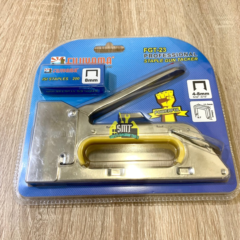 

(1 SET) Staples Tembak / Staple Gun Tacker & Isi Staples - Fujiyama