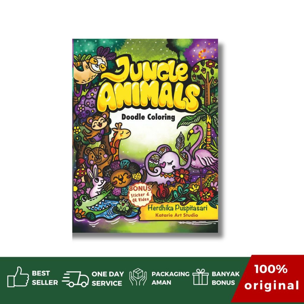 CKLIK MEDIA - Buku Doodle Art : Jungle Animals