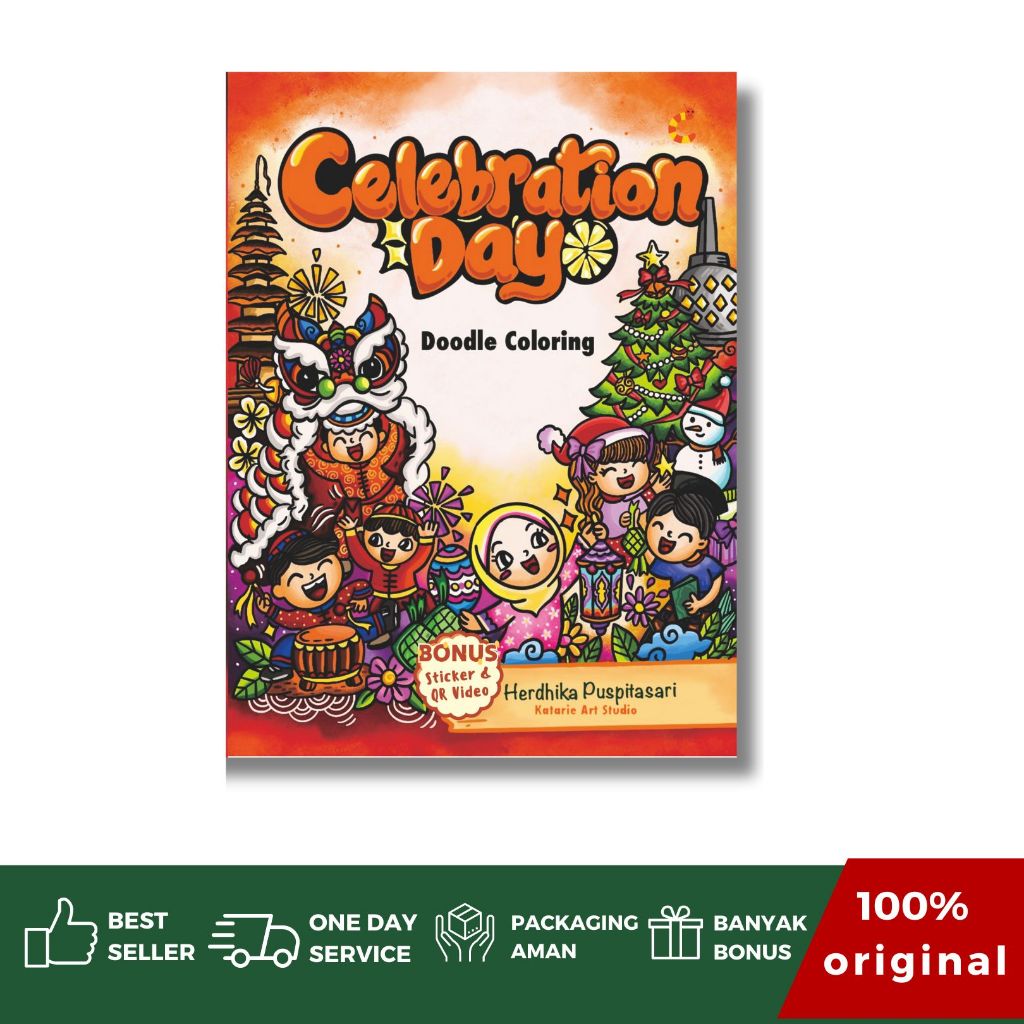 CKLIK MEDIA - Buku Doodle Art : Celebration Day