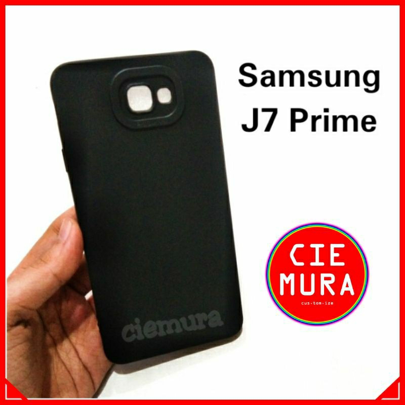 CIE Case Hitam Samsung J7 Prime Black Matte Softcase Polos Lentur Silikon HP Ciemura