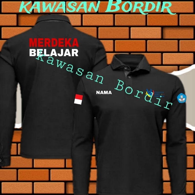 Terbaru polo shirt merdeka belajar seragam merdeka belajar kaos merdeka belajar baju merdeka belajar