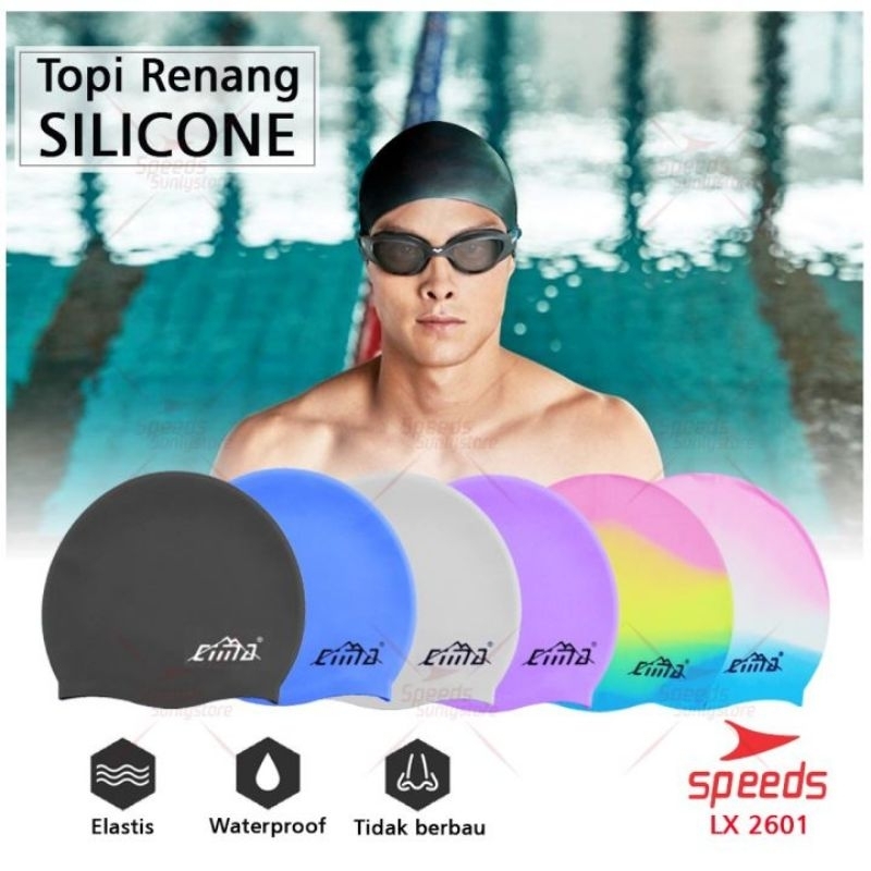 YN745 SPEEDS Topi Renang Silicone Swimcap
