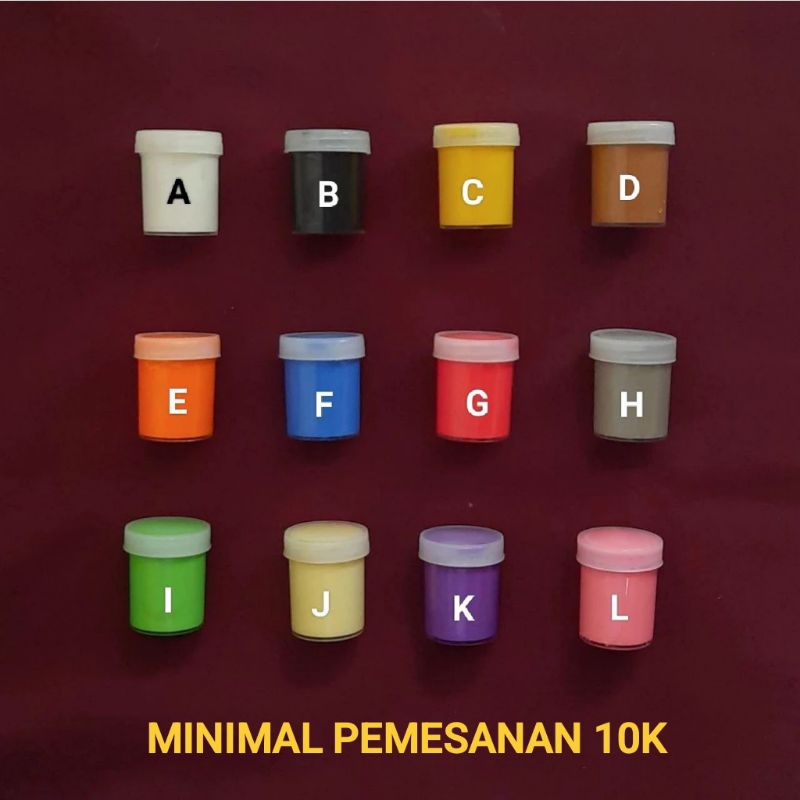 

SATUAN Cat Pot 20Cc > Cat Lukis Cat Warna Cat Serbaguna Cat Air Untuk Mewarnai 20 Cc