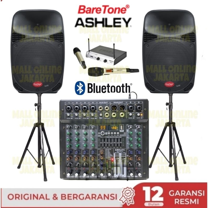 RB Paket sound system Ashley outdoor baretone 15 inch karaoke wireless