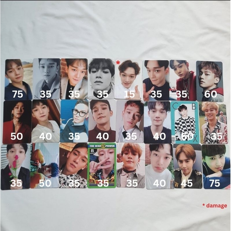 wts pc album chen suho exo photocardkihno april and a flower
universe
dear my dear
exodus
exact
love