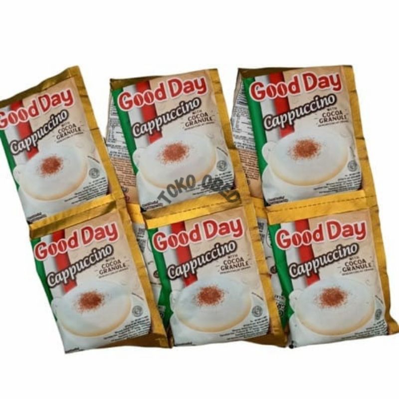

Good Day Cappucino 1 Renceng isi 10 @25 gr