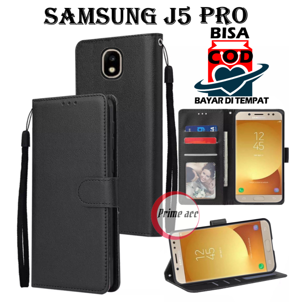 flip case SAMSUNG J5 PRO leather case casing dompet handphone