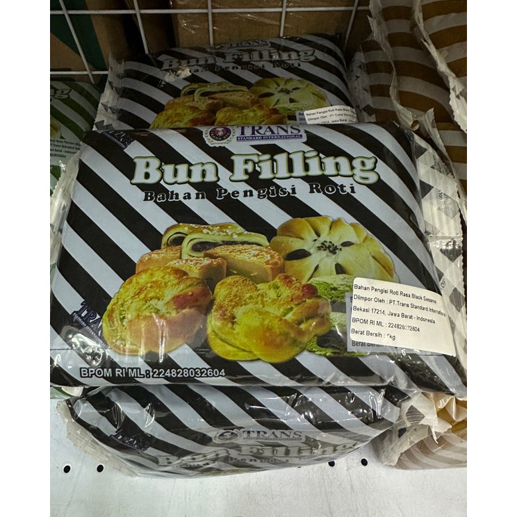 

Terbatas Trans bun filling Black Sesamewijen hitam 1kg