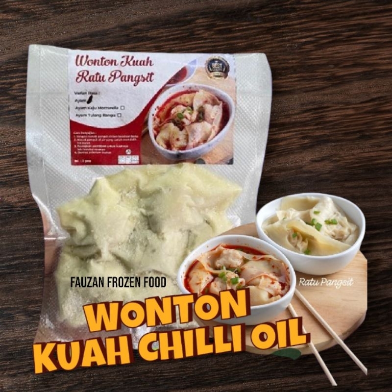 

Wonton Kuah Ratu Pangsit. Wonton Pangsit Kuah + Bumbu Kaldu Jamur + Chili Oil