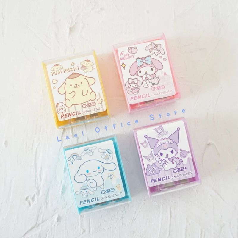 

Rautan Sanrio/ Serutan Sanrio Kuromi Pompurin Cinnamoroll Melody / Rautan Pensil Sanrio / Ongotan Kuromi / Orotan Kuromi