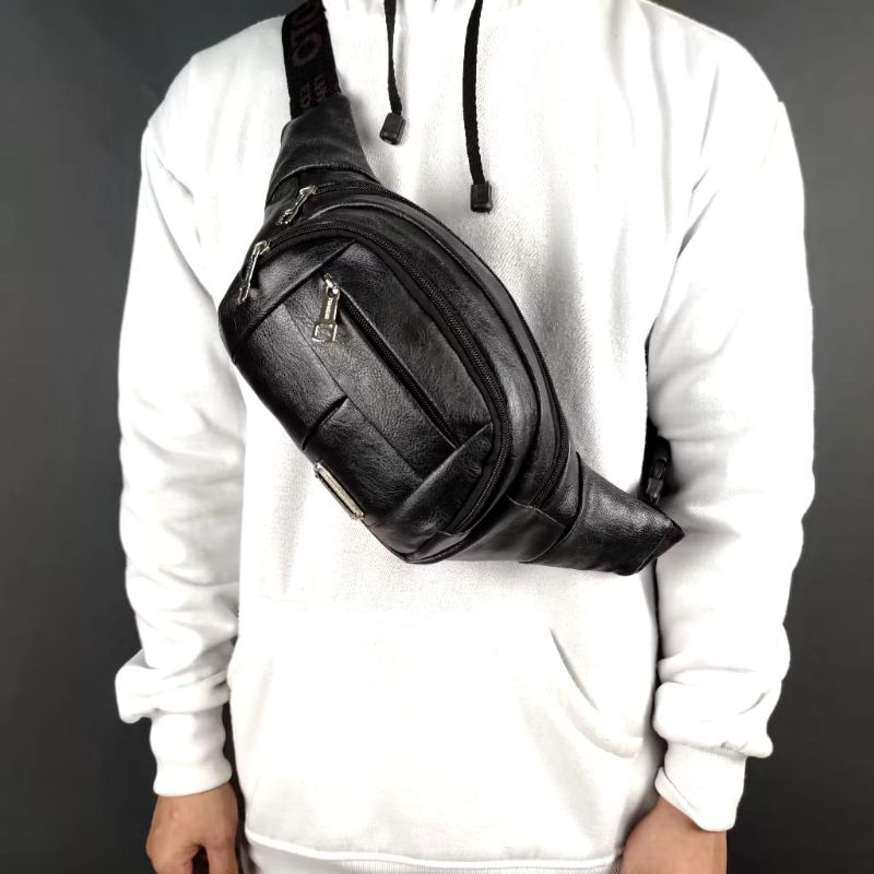 TAS PINGGANG KULIT TAS PINGGANG PRIA WAISTBAG IMPORT