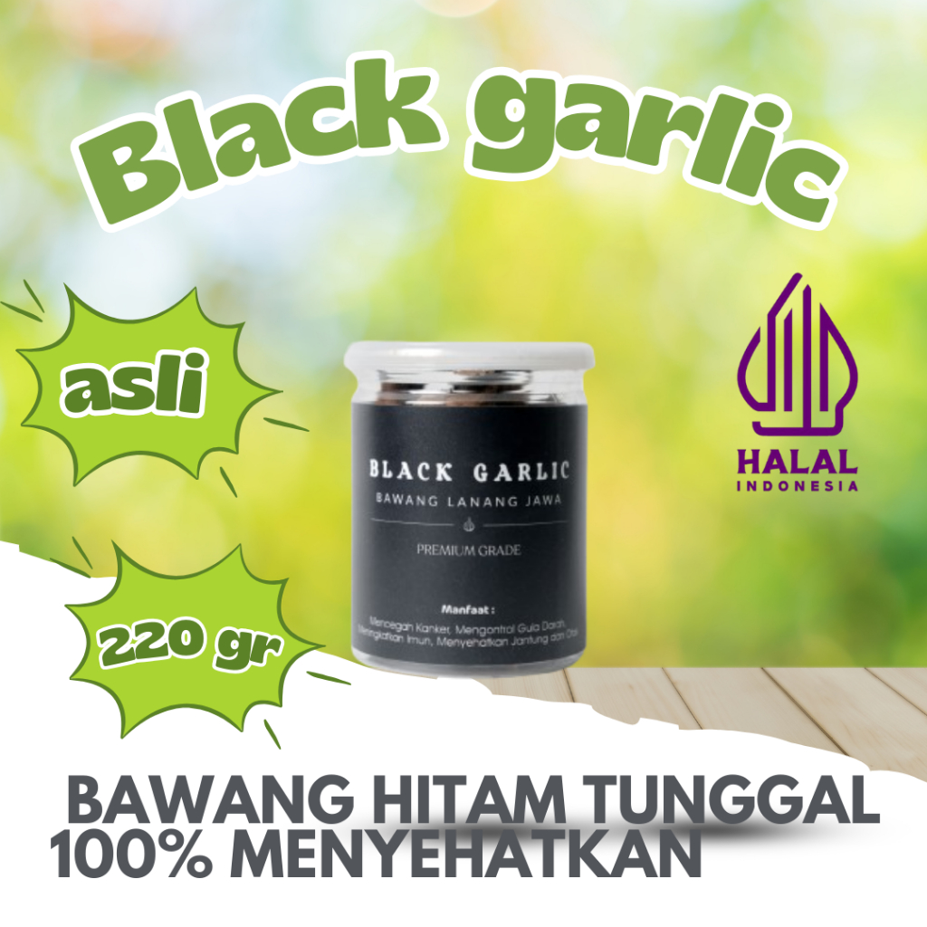 

ALW BLACK GARLIC TUNGGAL 250GRAM - BAWANG HITAM LANANG