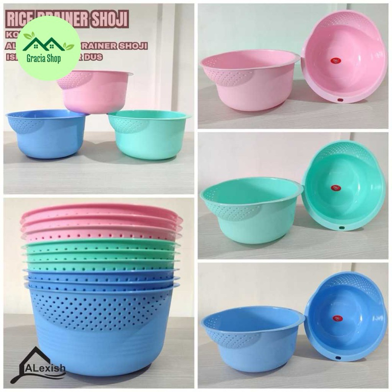 Tempat Cuci Beras Shoji Alexish  / Baskom Cucian Beras Plastik