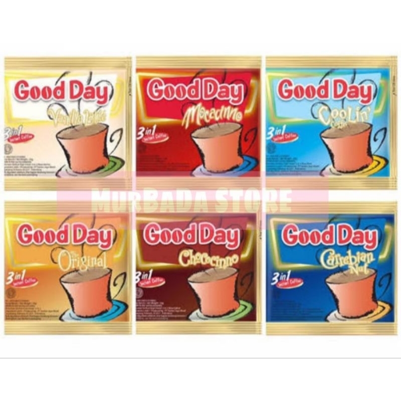 

_MurBaDa STORE_GOOD DAY 3 IN 1 ALL VARIANT KEMASAN BAG ISI 10X30GR