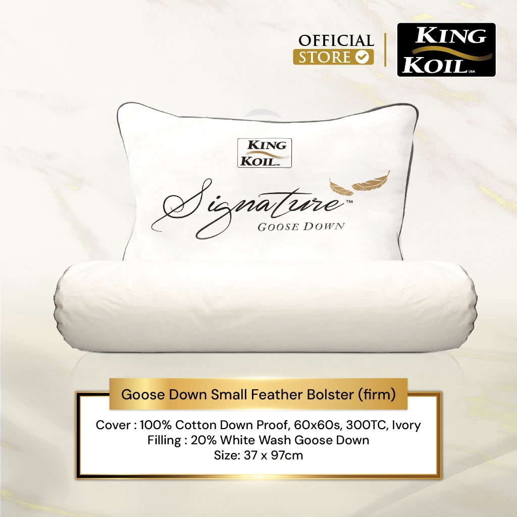 KING KOIL Goose Down Bolster / Guling Bulu Angsa
