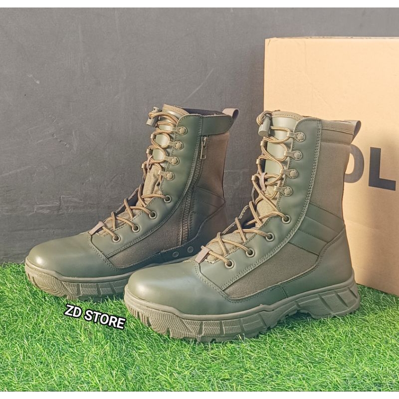 Sepatu PDL Hijau Jatah Polri