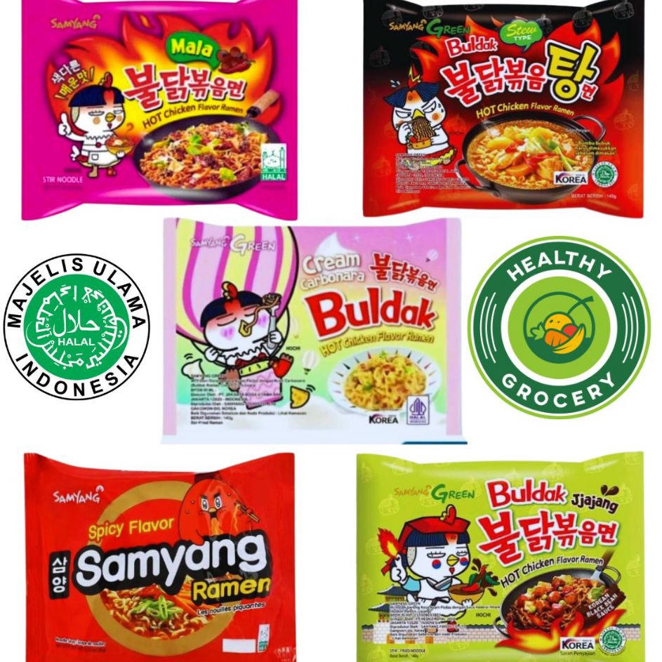 

Belanja kuat Samyang Green Buldak Hot Chicken Flavor Ramen All Varian Samyang