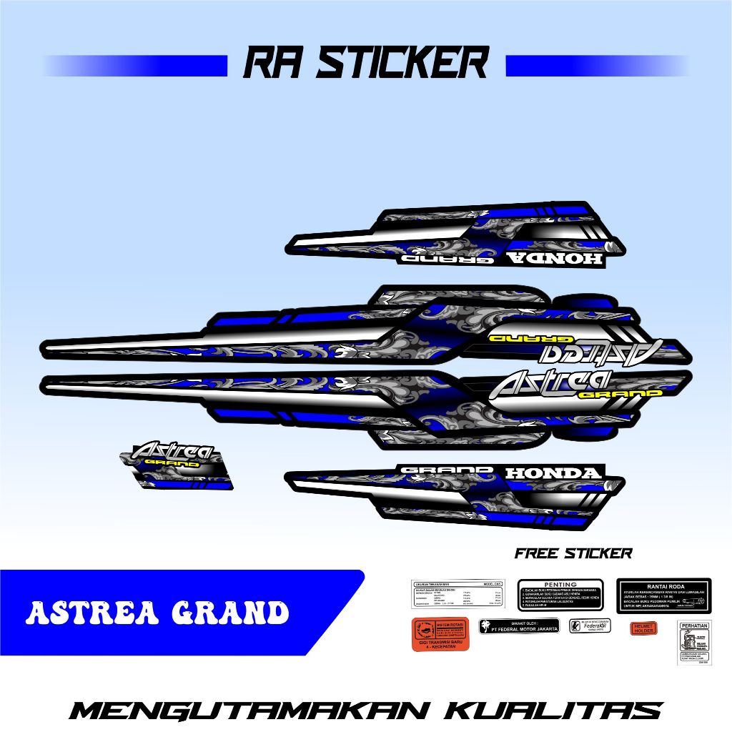 [COD] STRIPING ASTREA GRAND, STRIPING DREAM, ASTREA GRAND, STRIPING ASTREA TERBARU, STRIPING ASTREA 