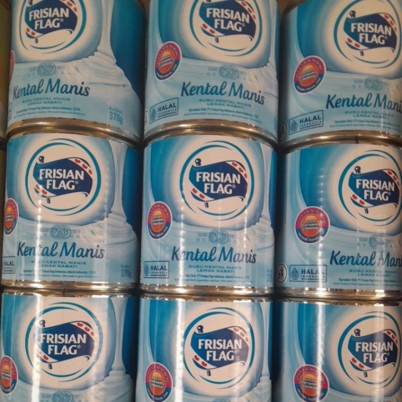 

susu kaleng kental manis bendera frisian flag 370gr