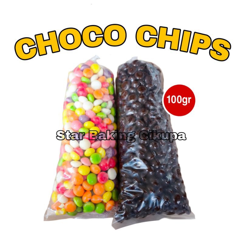 

CHOCO CHIPS SETENGAH BULAT LAGIE 100gr Bakestable (Dark Choco / Warna Warni)