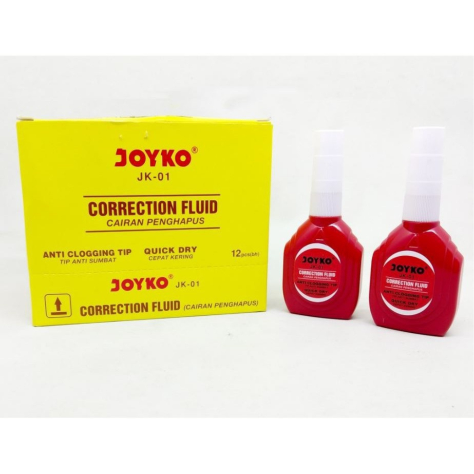 

Tip Ex Cair Correction Fluid Pen JOYKO JK-01 Cepat Kering Tip Plastik